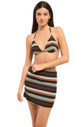 Summer Stripe Crochet Knit Top
