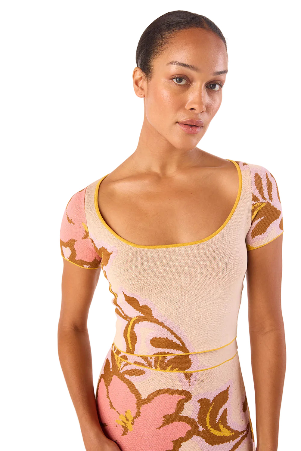 Sunny Wave Knit Crop Top