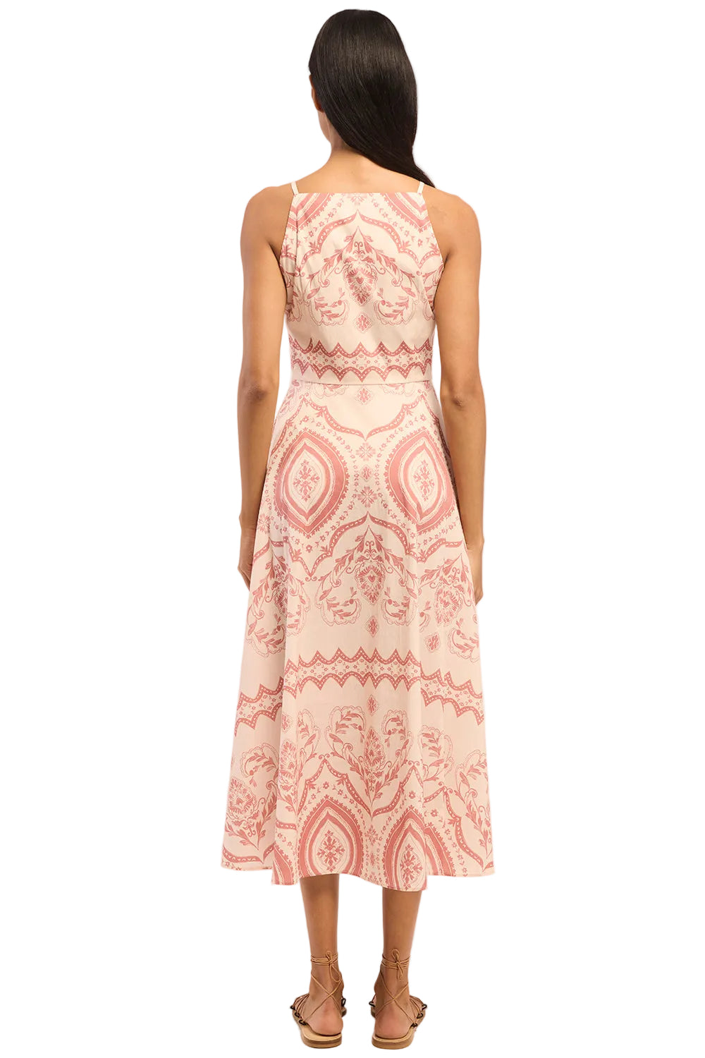 Terra Ceramic Fit & Flare Midi Dress